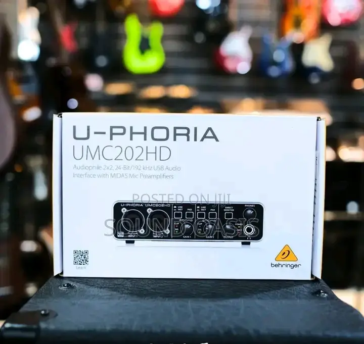 U-Phoria
Behringer U-Phoria Umc202hd Usb Audio Interface