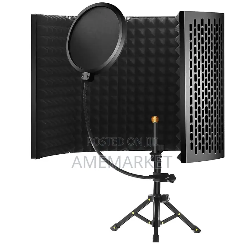 Studio Vocal Booth Isolation Shied - 5 Metal Panels