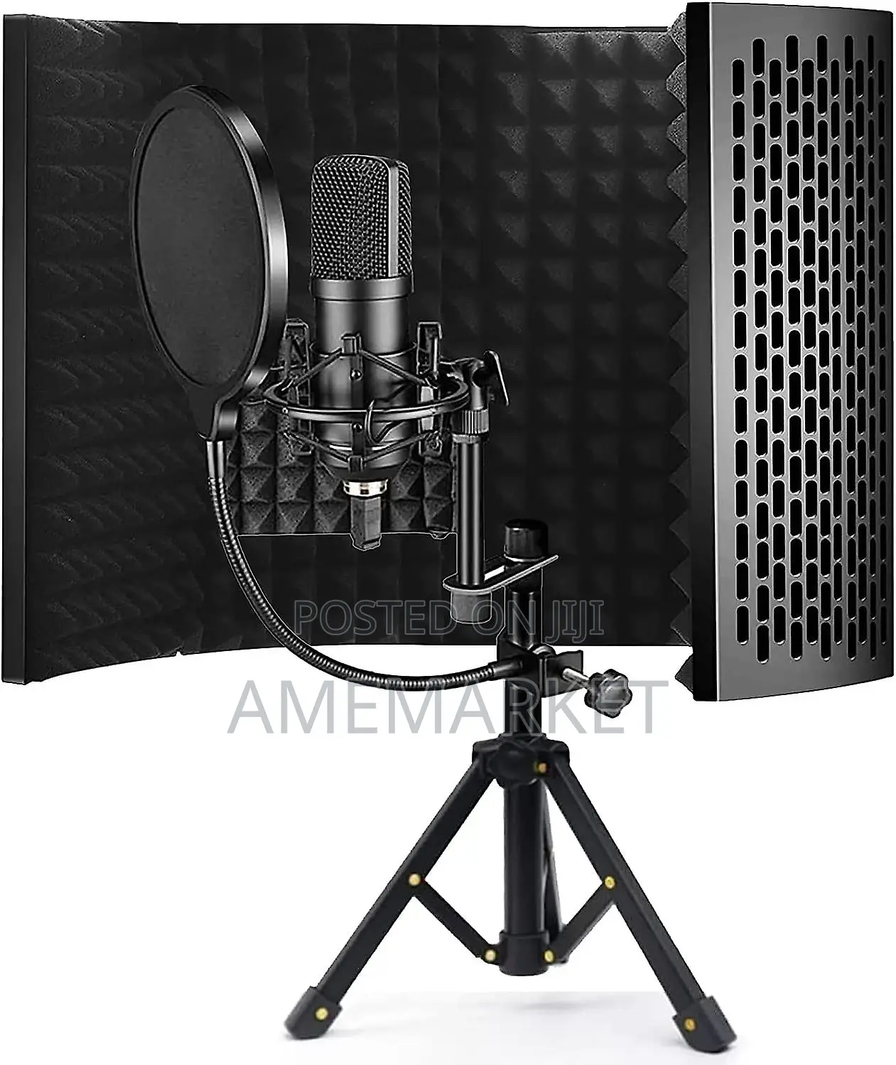 Studio Vocal Booth Isolation Shied - 5 Metal Panels