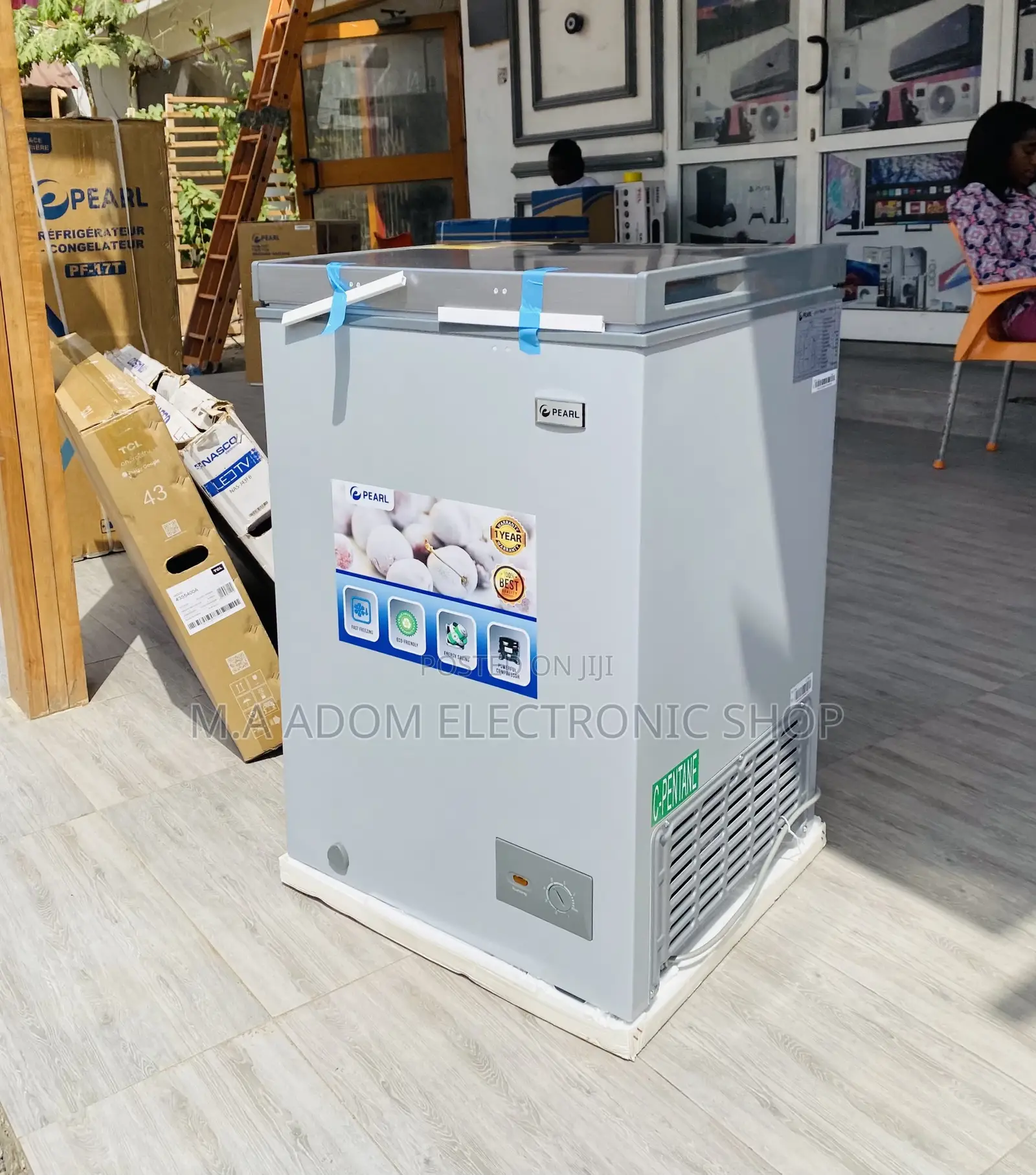 Classic Designed Pearl PCF-127 2 Door Electric Freezer 