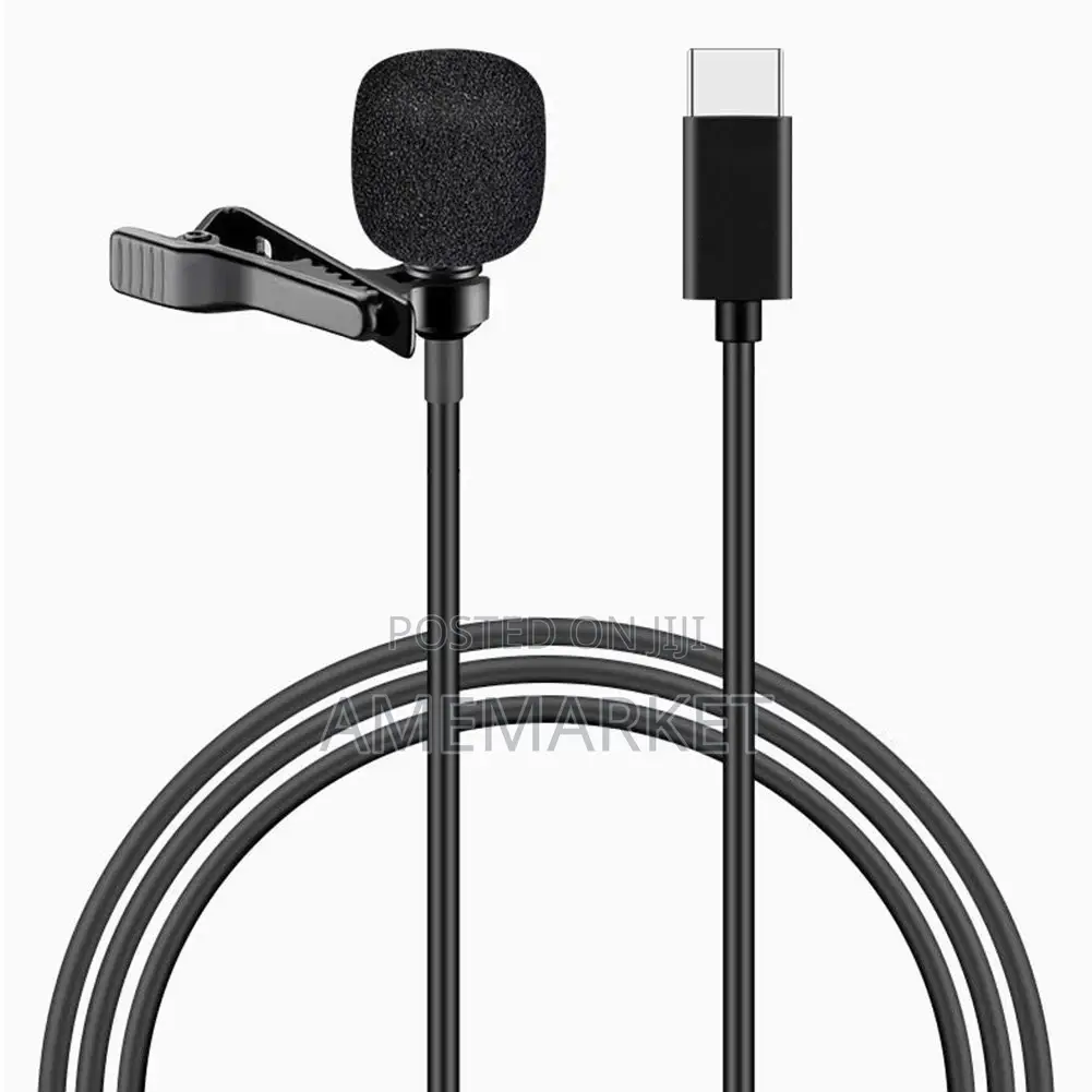 Type-C Lavalier Lapel Microphone for Quality Voice Recording