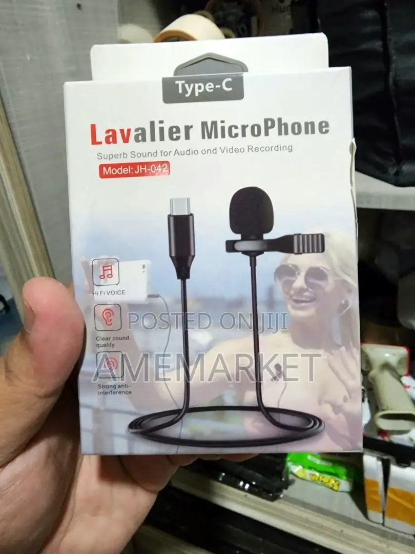 Type-C Lavalier Lapel Microphone for Quality Voice Recording