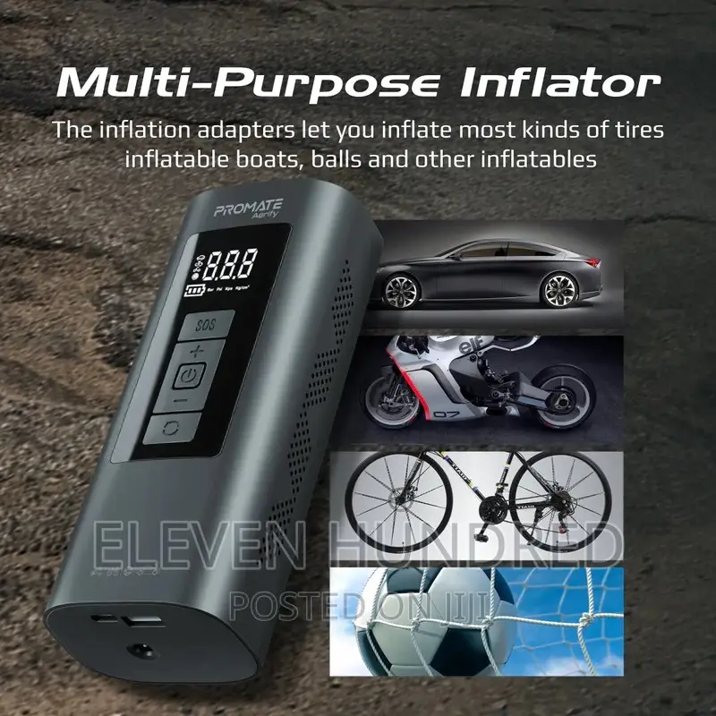 Portable Air Compressor With Power Bank