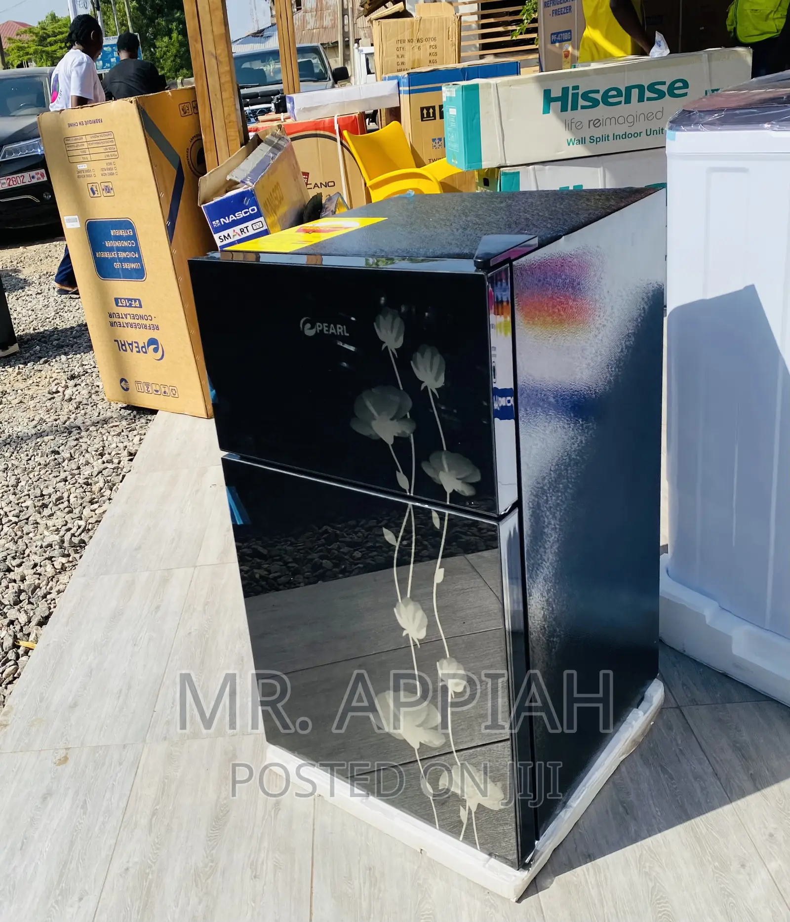 Super Chilling Pearl PF-10T 2 Door Electric Fridge(Black).