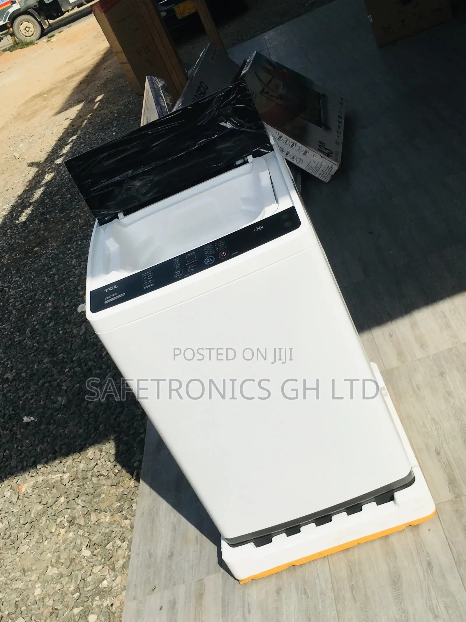 Washingmachine Topload 8kg TCL Semiautomatic Electric Gray