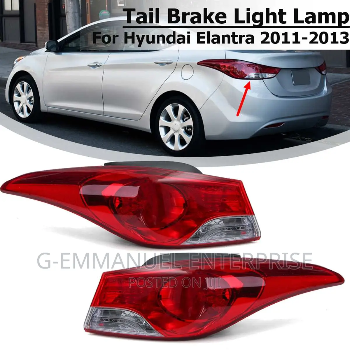 Hyundai Elantra 2012 Tail Light. Original Parts Only.