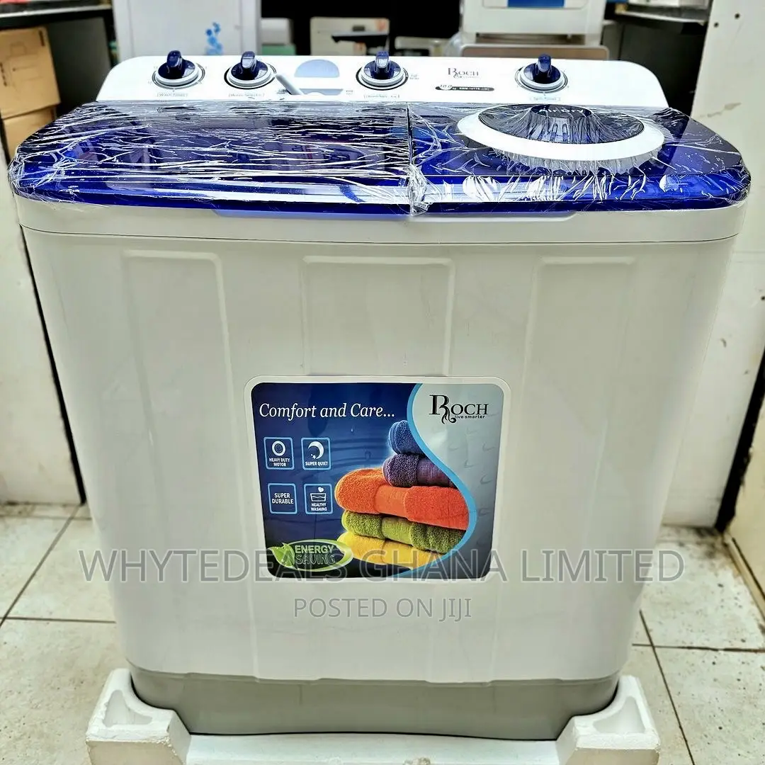 Roch 10kg Twin Tub Washing Machine| Wash| Rinse| Dry | 2024