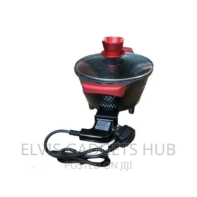 German Home Multipurpose Electric Cooking Pot-2.5l Red/Black