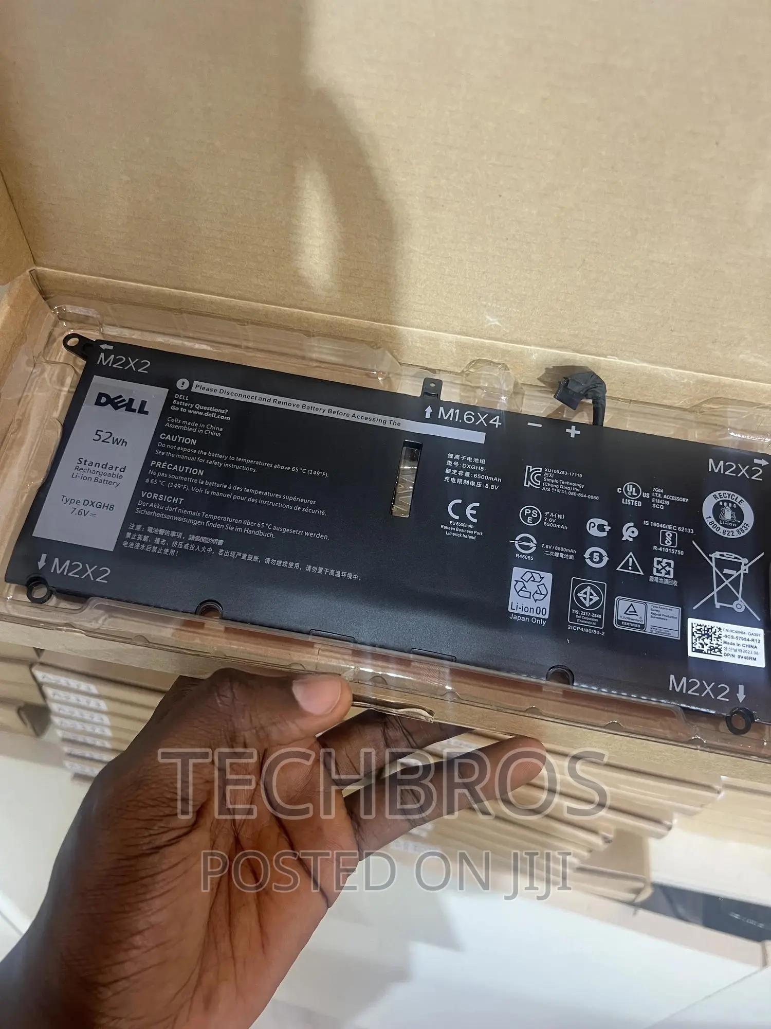 Original Battery For Dell Xps 13 9370 Xps 13 9380 Dxgh8