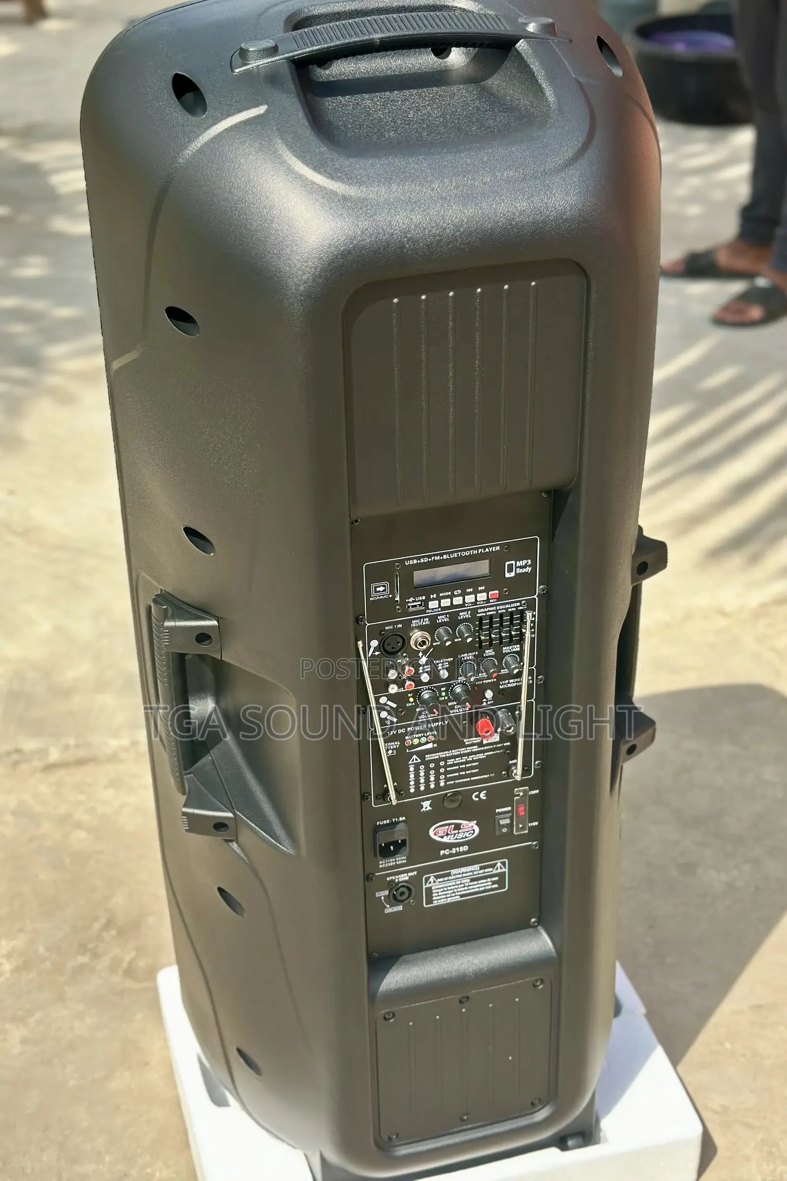 2 X 15 Inch Active Loudspeaker With Rechargeable Battery