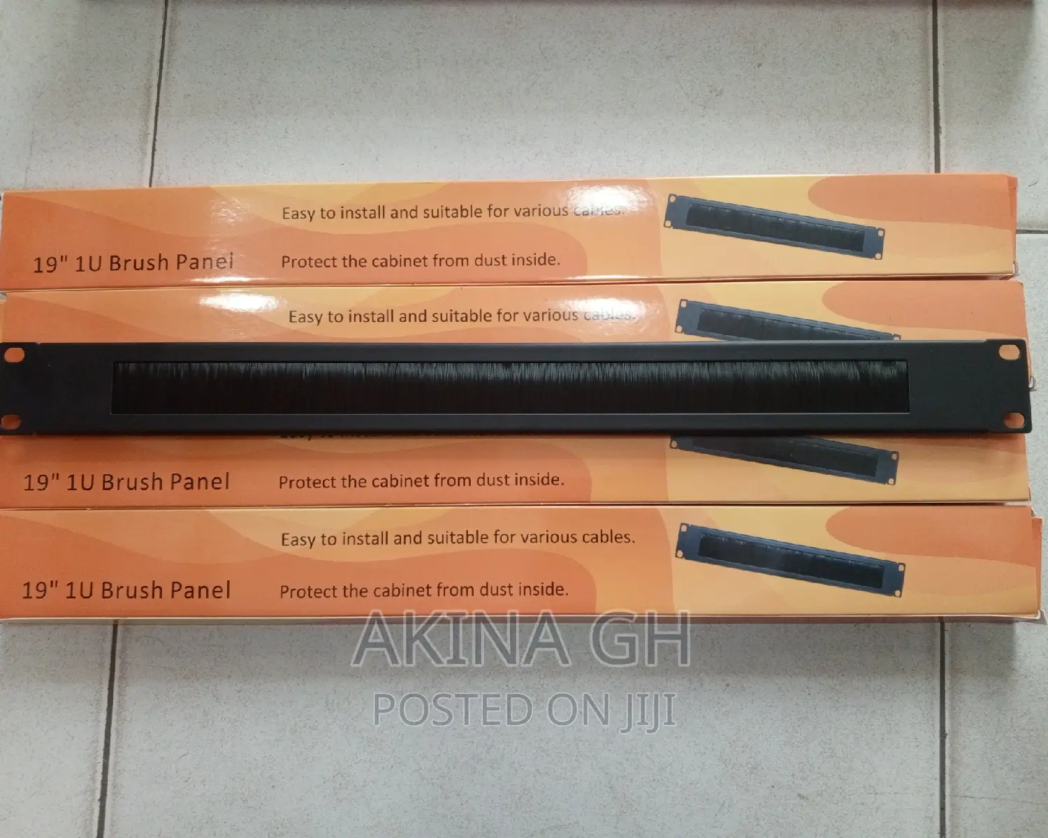 19" 1u Brush Panel