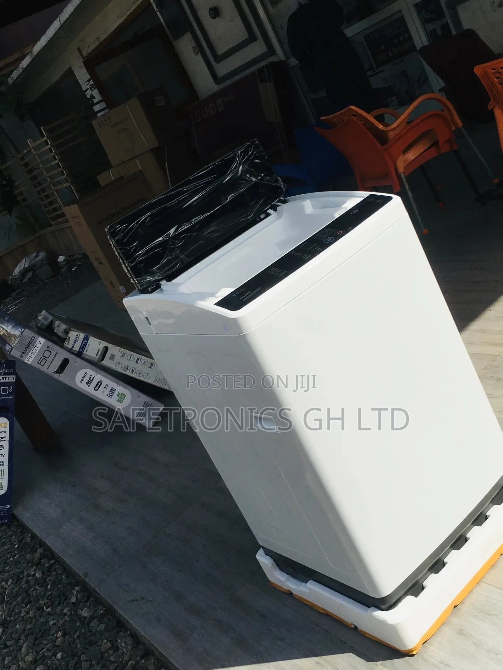 Washingmachine Topload Semiautomatic TCL 7kg Gray 