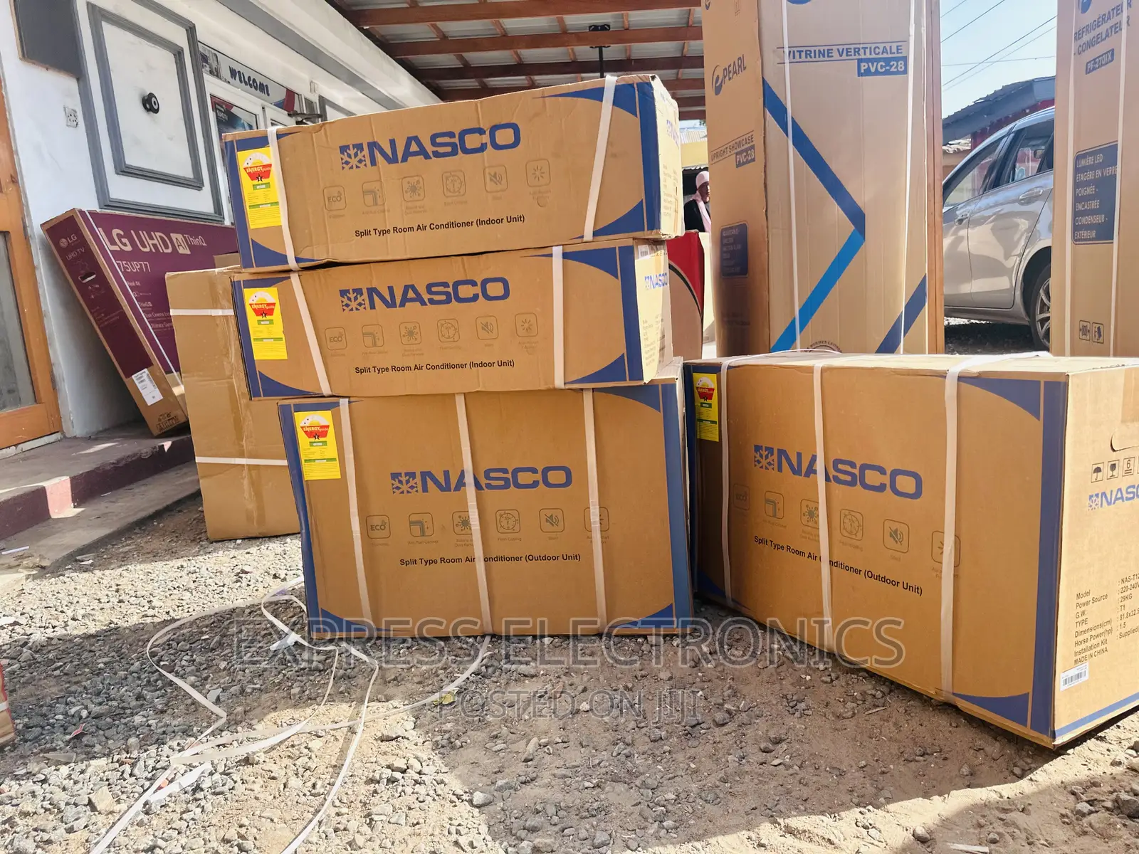 Mirror _Split R410 _Nasco 1.5hp Ac Black