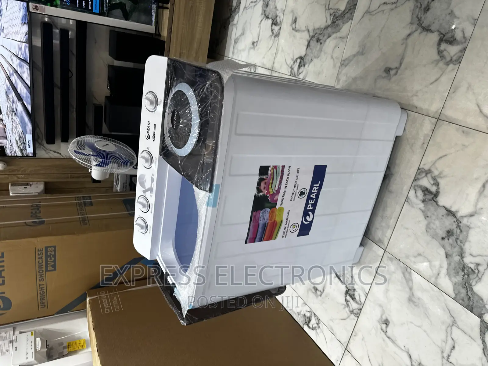 12kg Twintub for Spin Wash Pearl White Topload