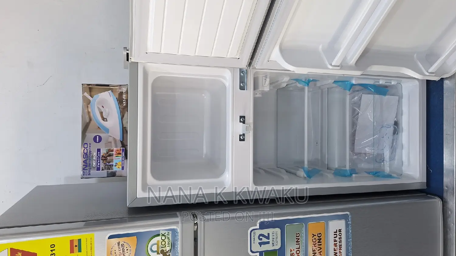 Xmas Nasco Nasf2-130 Double Door Fridge