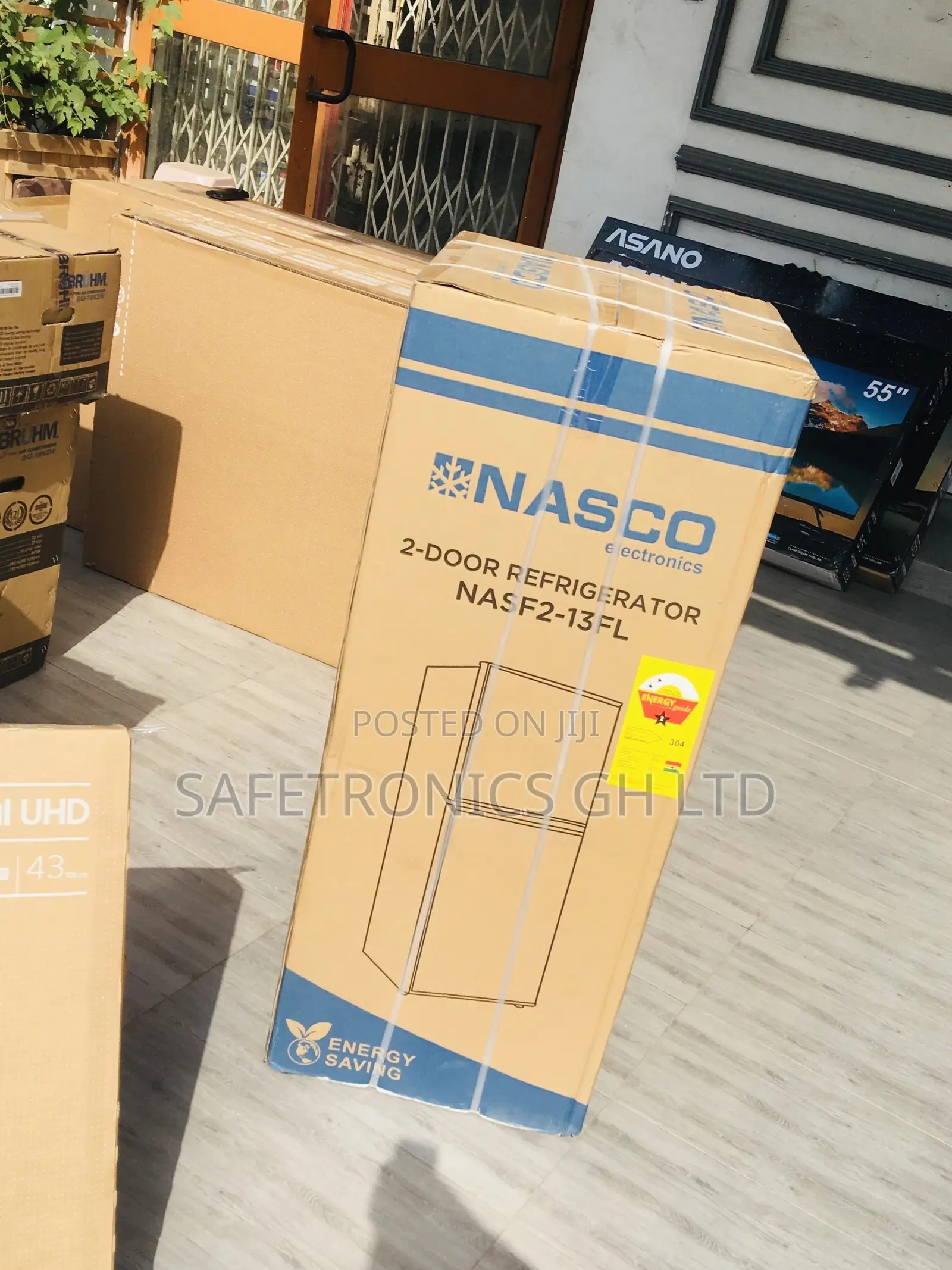 Nasco Nasf2-13fl Doubledoor Topfreezer Gray Fridge