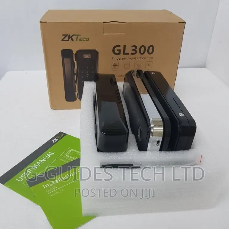 Zkteco Gl300 Glass Door Lock Fingerprint, Card,Password