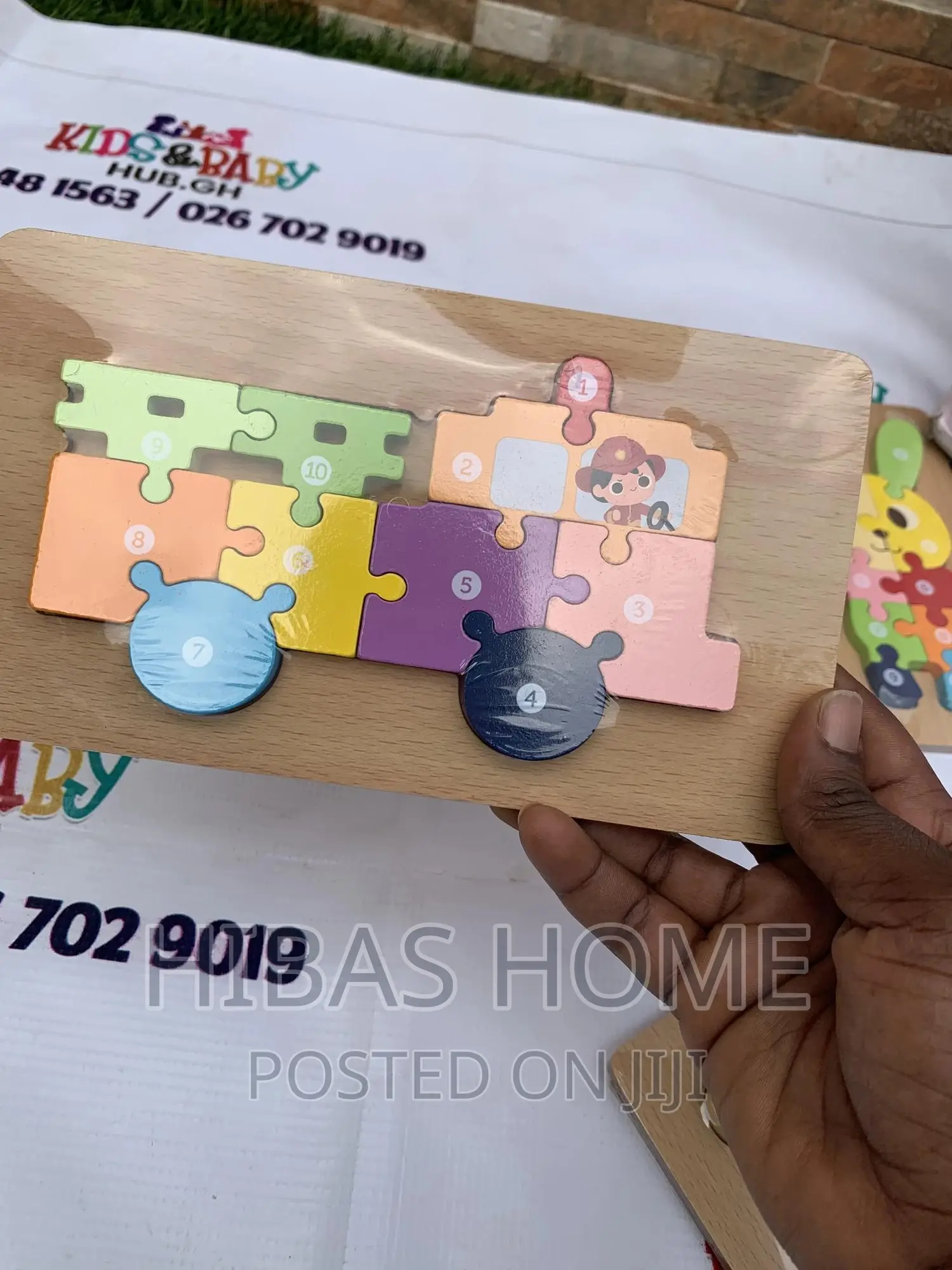 Wooden Puzzle Game Animal Puzzle Pieces Number Puzzle