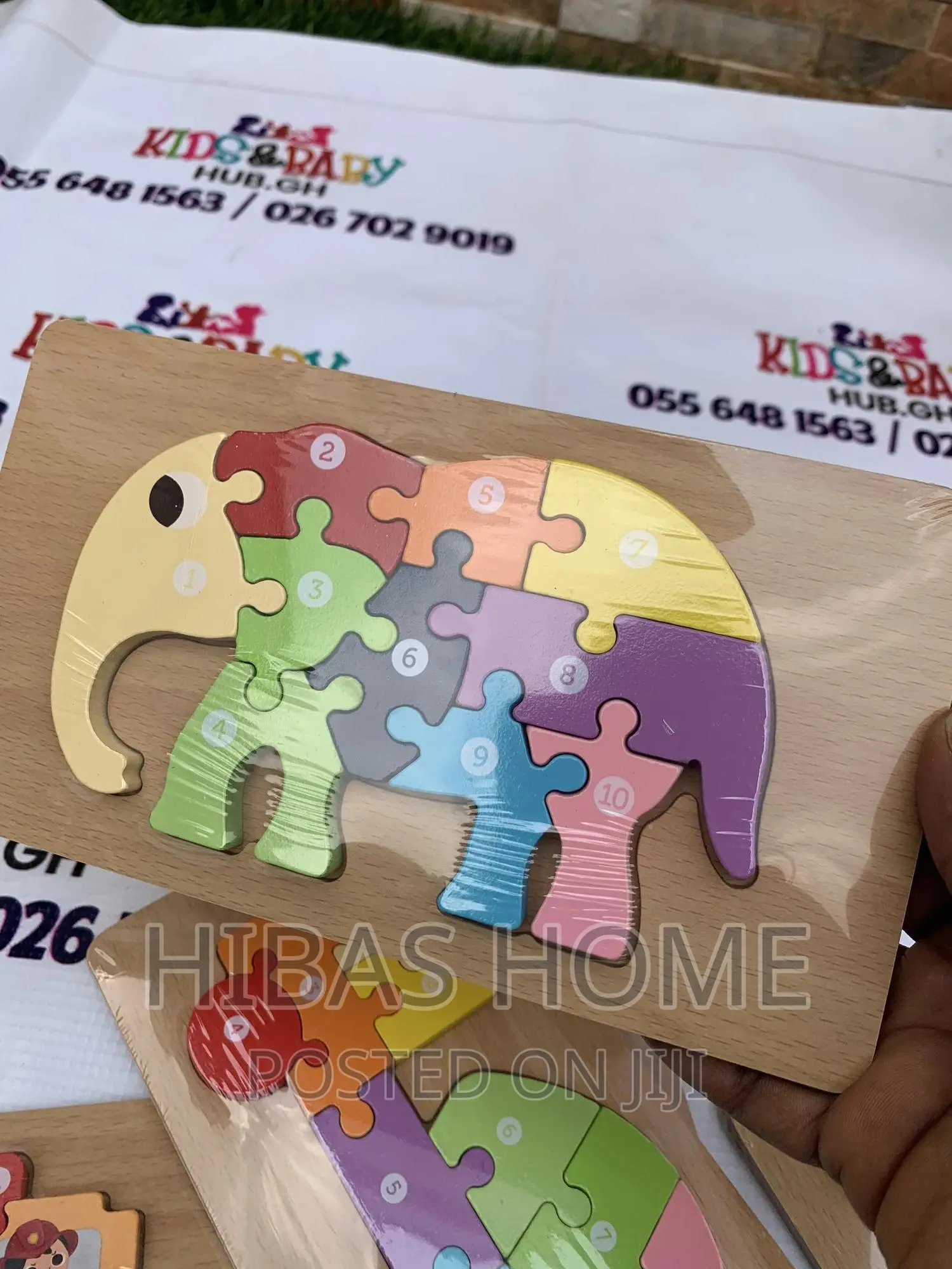 Wooden Puzzle Game Animal Puzzle Pieces Number Puzzle