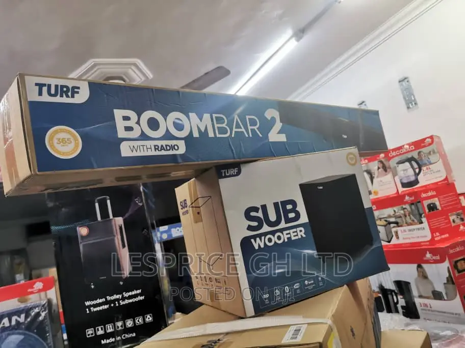 Turf Boom Bar2-<> Sound Bar+Sub Woofer