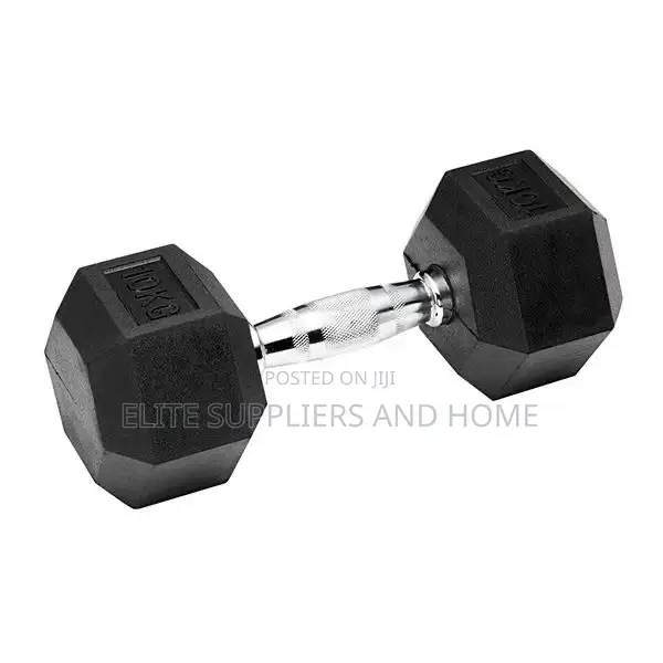 Proesce Rubber Dumbbell Single Hex 10kg Ec93791r
