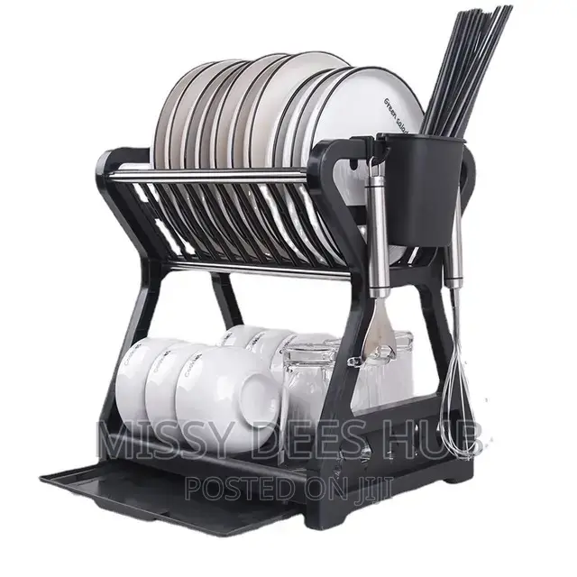 2 Tier Plastic Dish Rack