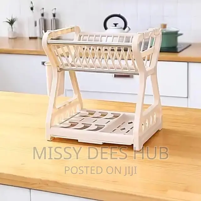 2 Tier Plastic Dish Rack