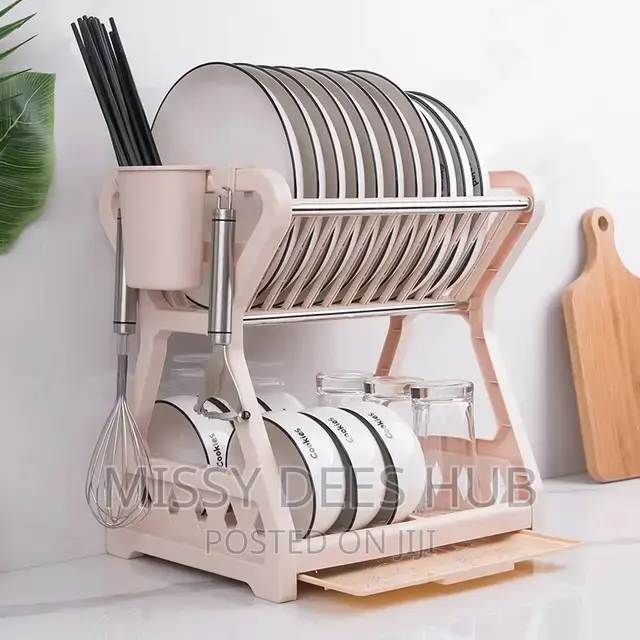 2 Tier Plastic Dish Rack