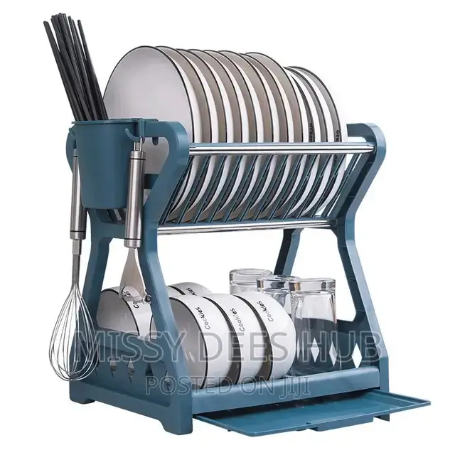 2 Tier Plastic Dish Rack