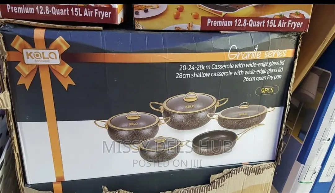 9pcs Ivory Cookware Set