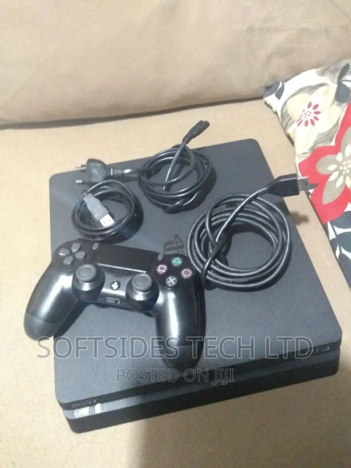 Playstation 4 Slim Home Used 1 Controller and Accesories