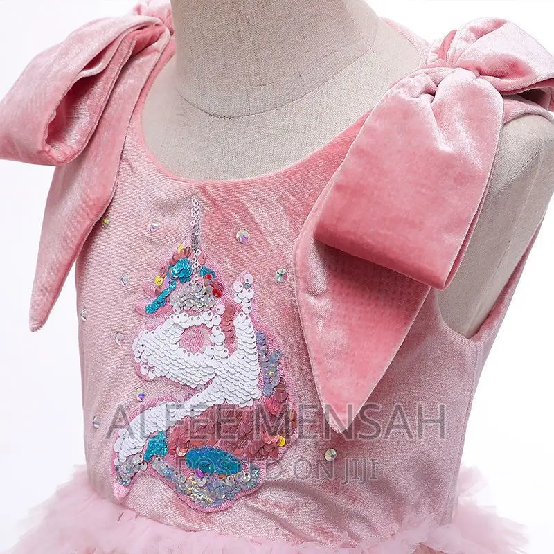 Unicorn Cake Korean Velvet Splicing Mesh Princess Dress