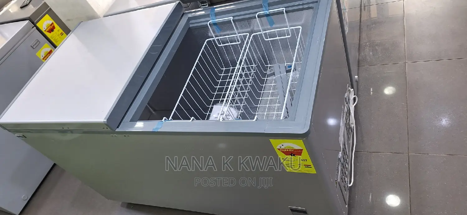 2 Doors_nasco 420ltrs Silver Colour_chest Freezer
