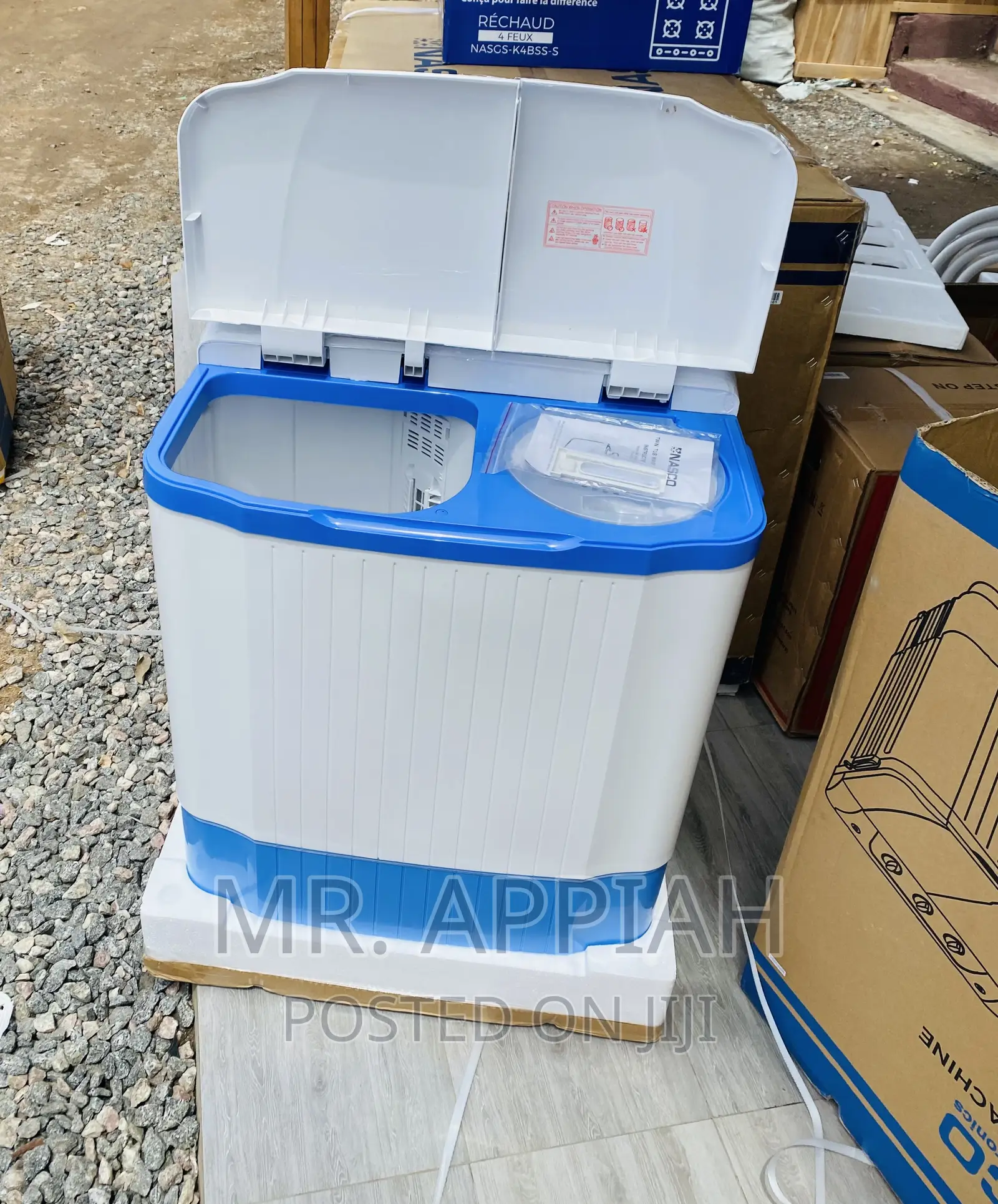 Semi-Automatic Nasco 7kgelectric Washing Machine + Spin/Dry