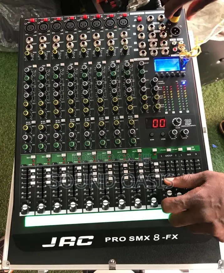 Jac Mixer 8 Channel Professional Live Mixer (Pro SMX 8-Fx)