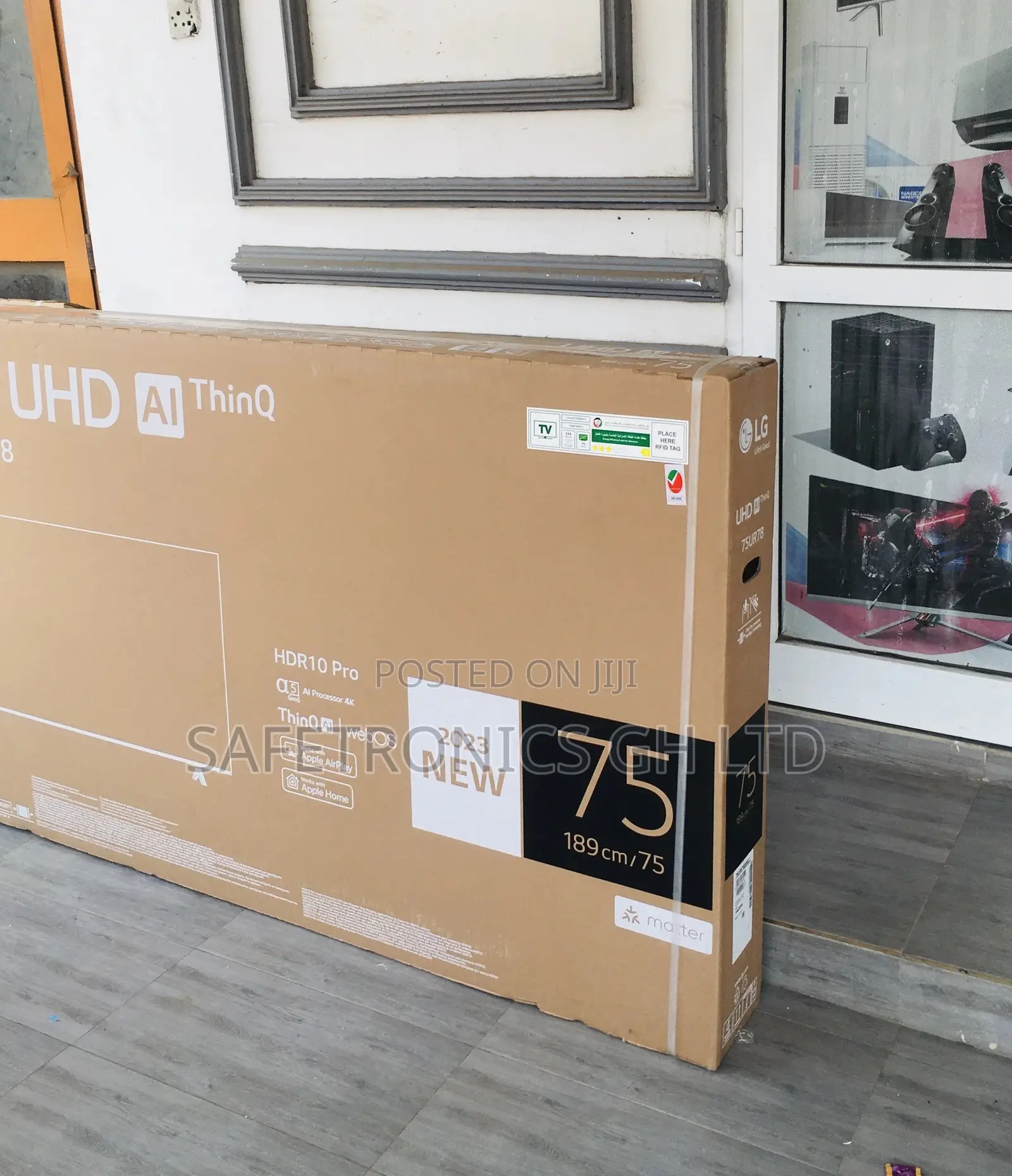 Smart UHD Electric 75 Inches Glossy Black LED LG UR73 Tv