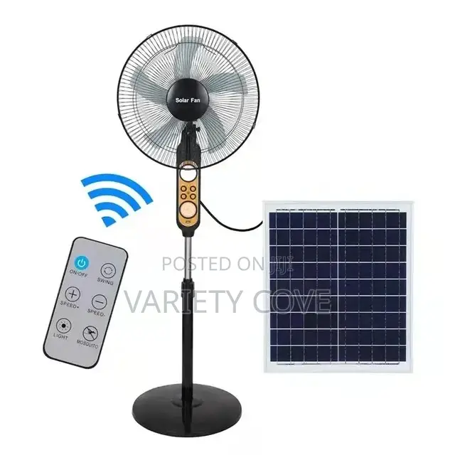 Solar and Electricity Rechargeable Fan