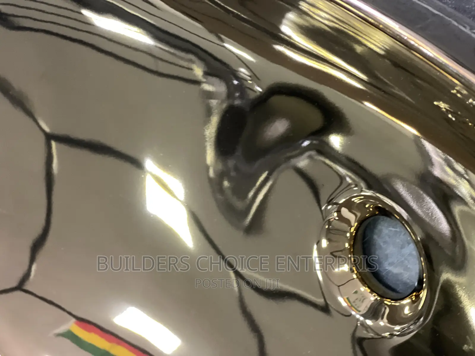 Gold Counter Top Cabinet Basin With Led Mirror