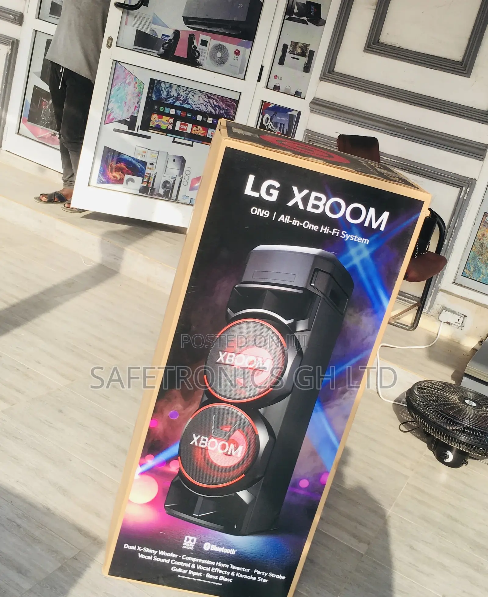 Original Bluetooth Electric Black ON9 LG Wireless Speaker