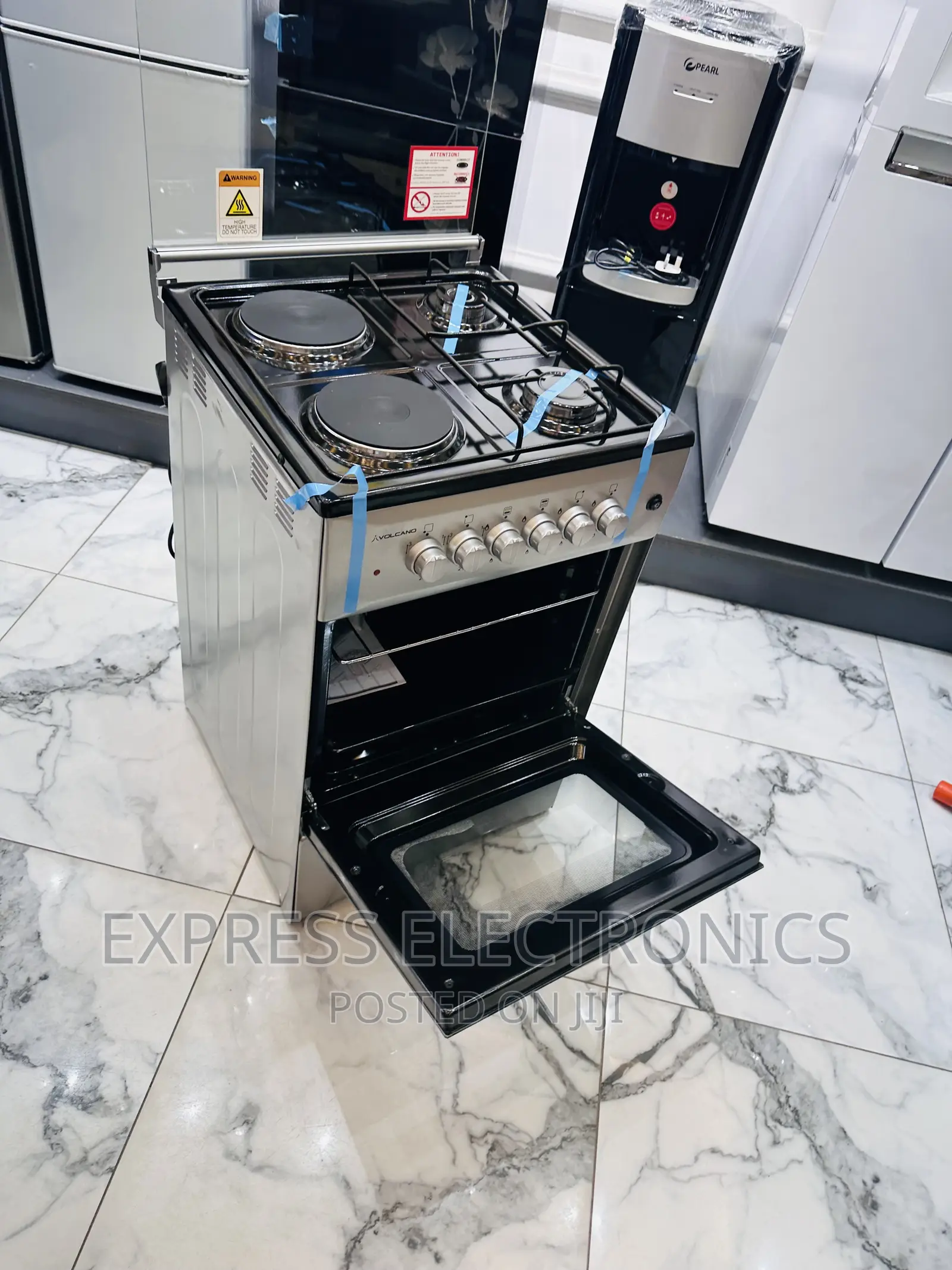 (2-2) Gas Electric Cooker Oven 50/50 Sliver Volcano