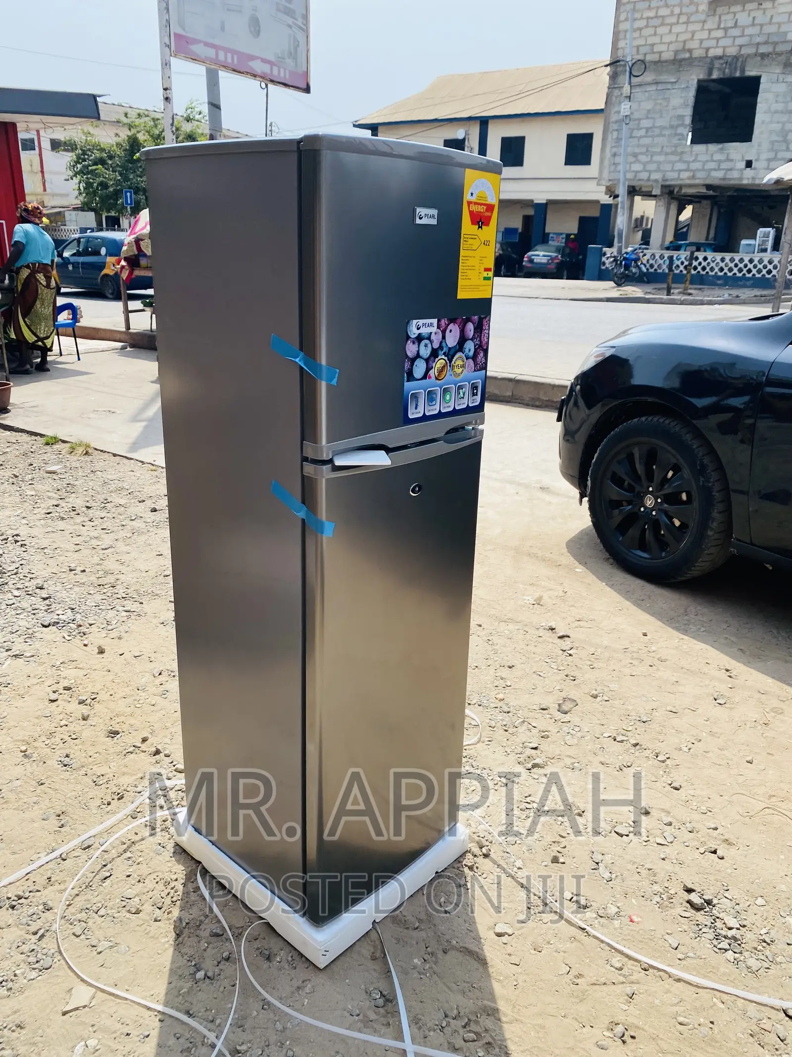 Original Pearl PF-270 Ix 2 Door Electric Fridge(Gray).