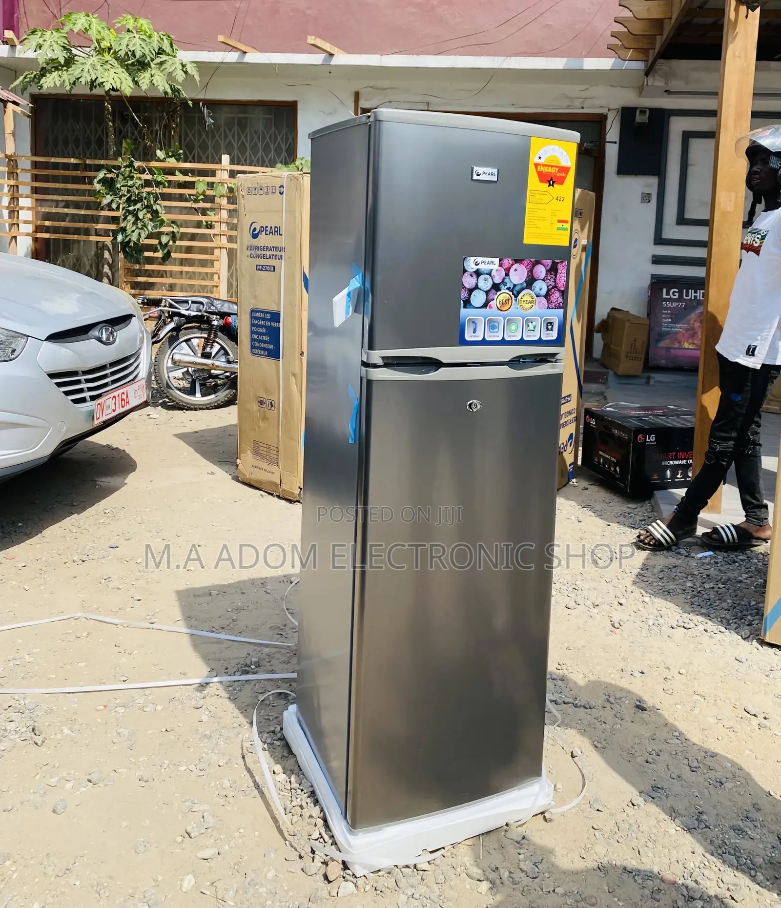 Shop Classic Pearl PF-270 Ix Double Door Refrigerator 