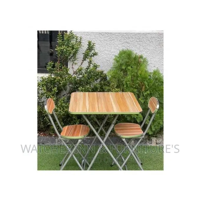 Foldable Study/ Dinning Table With 2 Chairs