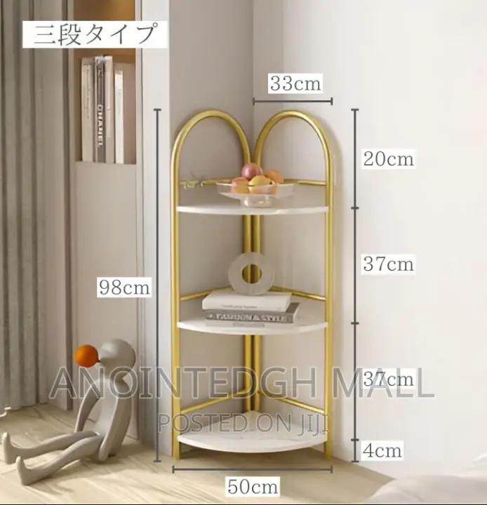 3 Tier Corner Shelves Bookshelf and Bookcase