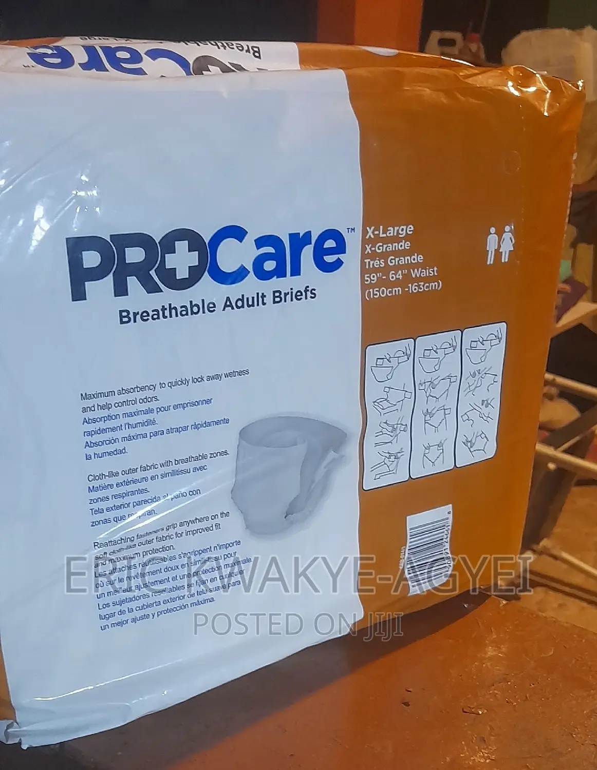 Procare Breathable Adult Briefs - X-l, 59"-64" Waist