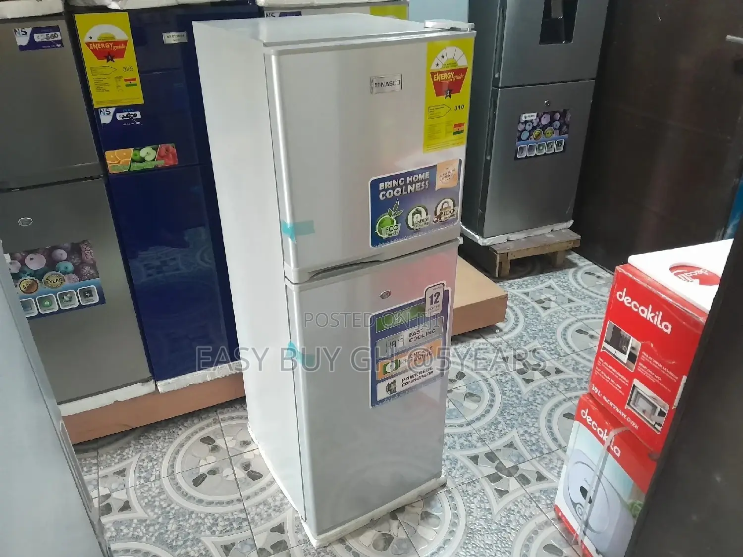 Nasco Fridge 2door Fridge Top Fridge + Freezer 222 Fridge