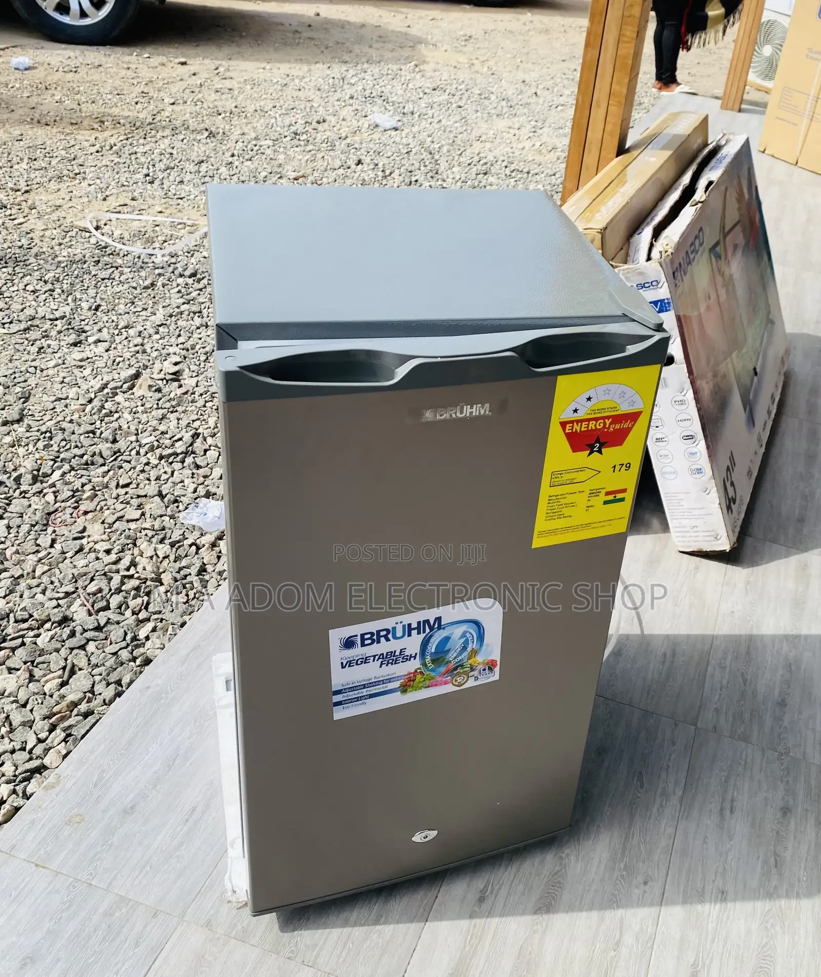 Super Adorable Bruhm Single Door Table Top Fridge 