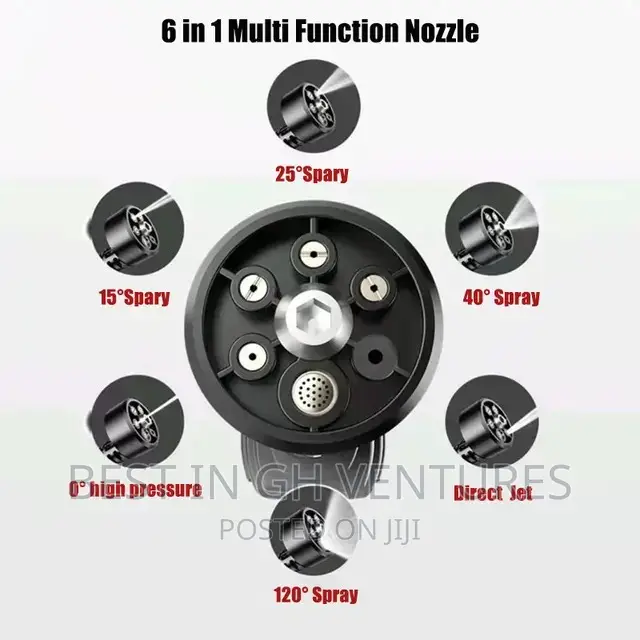 6 in 1 Digital Torch Cordless Car Washer