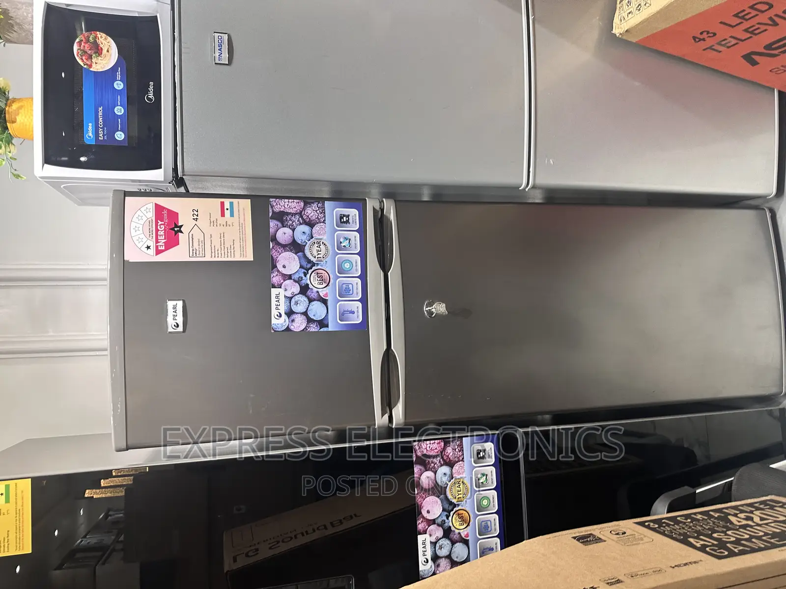 PF-270 Double Door __ Fridge Grey Color __ 166L