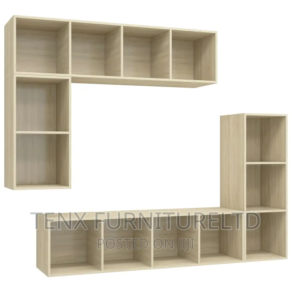 Tv Cabinet Set 4 Piece ( Sonoma Oak)